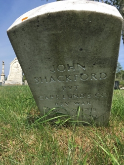 John Shackford Gravestone Eastport Hillside Cemetery